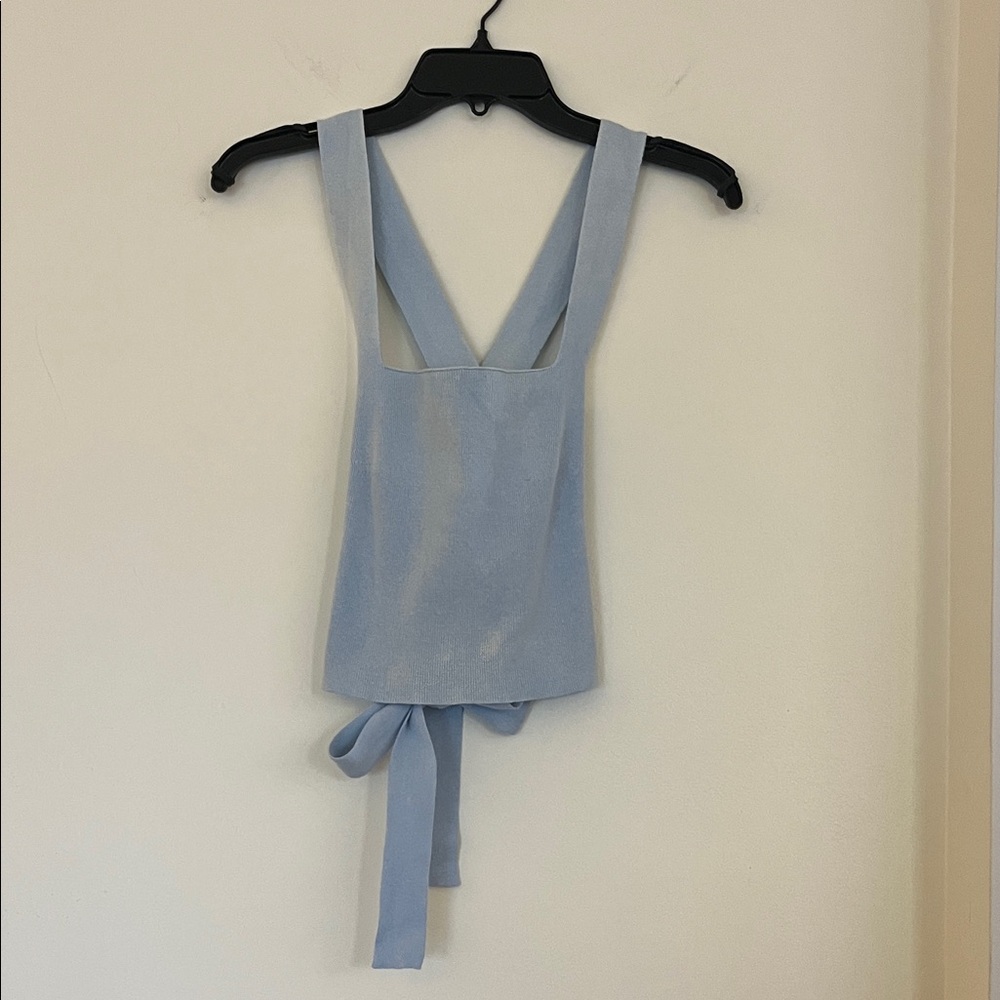 💙✨ Lelis Collection Light Blue Sleeveless Tie-Back Top – Size Small ✨💙
